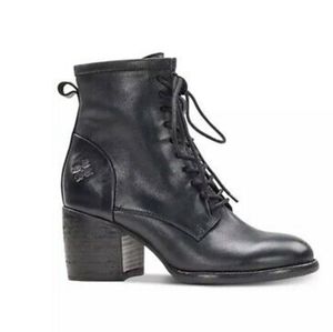 Patricia Nash black Italian leather ankle boots